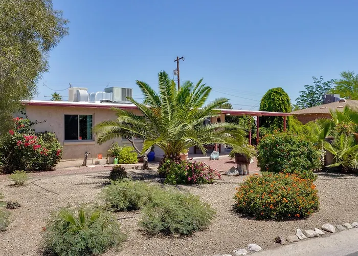 Outdoor Sanctuary + Gym! Retreat 4 Mi To Reid Park *